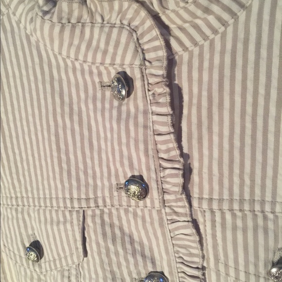 Sandro Gray Ruffle Blazer - Picture 7 of 16